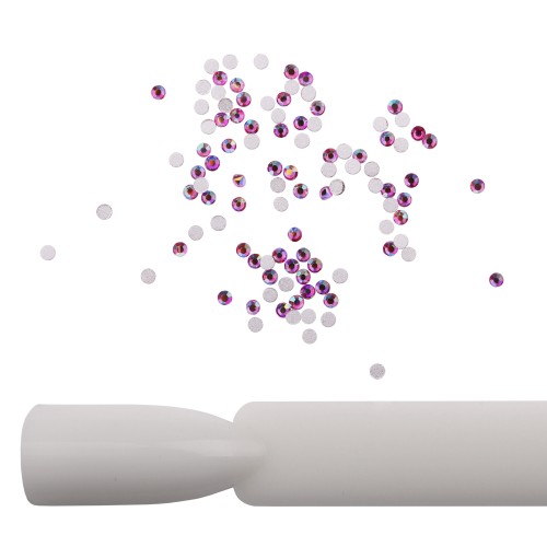 Komilfo rhinestones (pack of 100), Fuchsia AB, size 3