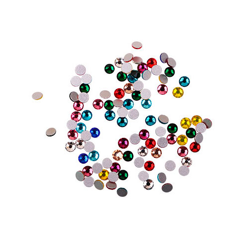 Komilfo rhinestones mix (pack of 100), multicolored, size 10 Komilfo rhinestones mix (pack of 100), multicolored, size 10