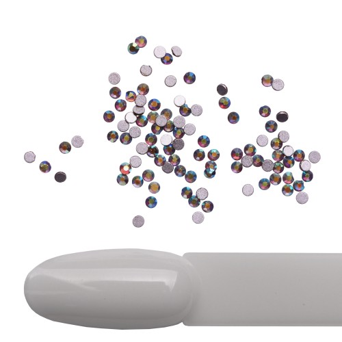 Komilfo rhinestones, Smoked topaz AB, size 4 (pack of 100)