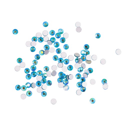 Komilfo rhinestones (pack of 100), Blue zircon AB, size 5 Komilfo rhinestones (pack of 100), Blue zircon AB, size 5