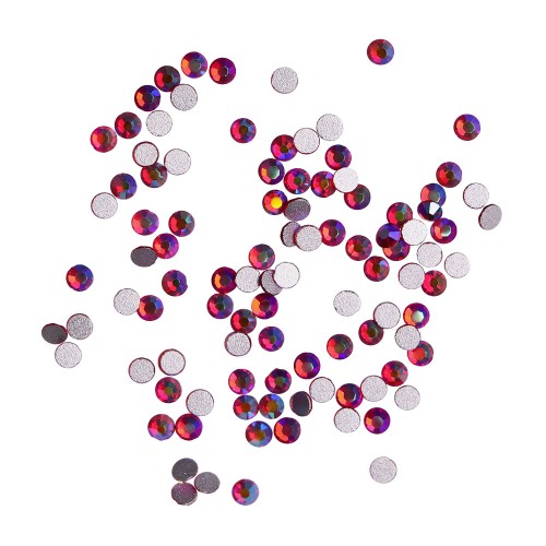 Komilfo rhinestones (pack of 100), Siam AB, size 5 Komilfo rhinestones (pack of 100), Siam AB, size 5