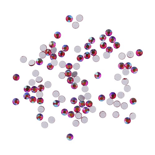 Komilfo rhinestones (pack of 100), Dk.siam AB, size 4 Komilfo rhinestones (pack of 100), Dk.siam AB, size 4