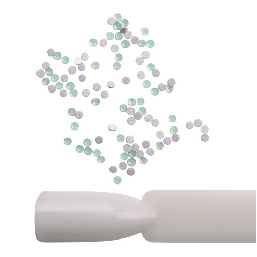 Komilfo Rhinestones Green Opal, size 4 (pack of 100)