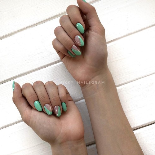 Гель-лак Komilfo Deluxe Series №D163 (мятно-салатовый, эмаль), 8 мл