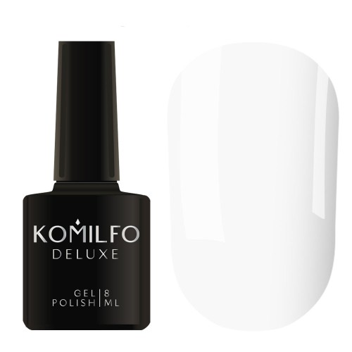 Гель-лак Komilfo Deluxe Series №D003 (белый, эмаль), 8 мл Гель-лак Komilfo Deluxe Series №D003 (белый, эмаль), 8 мл