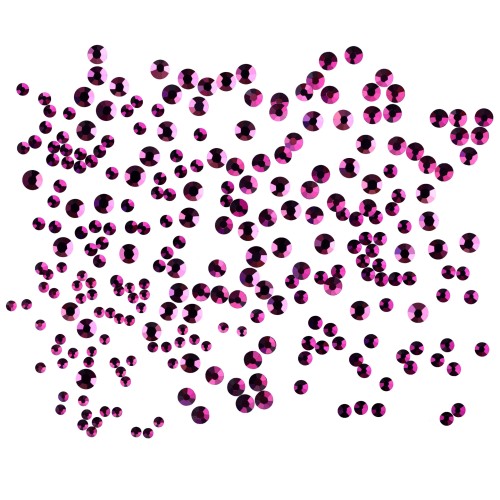 Komilfo Amethyst rhinestones, mix size (1400 pcs per pack) Komilfo Amethyst rhinestones, mix size (1400 pcs per pack)