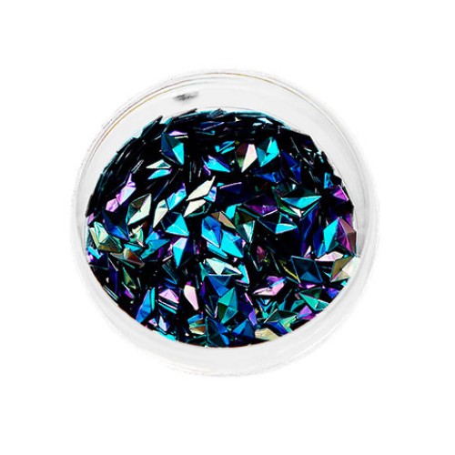 Komilfo 3D Dragon Scale №031, diamond, Black AB, (1 g) Komilfo 3D Dragon Scale №031, diamond, Black AB, (1 g)