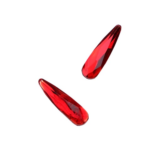 Komilfo Teardrop stones big (3×10 mm) Red, 2 pieces