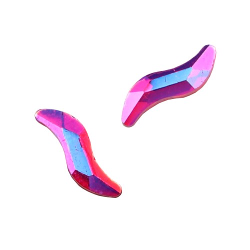 Komilfo Stones S (2×9 mm) Red AB, 2 pieces