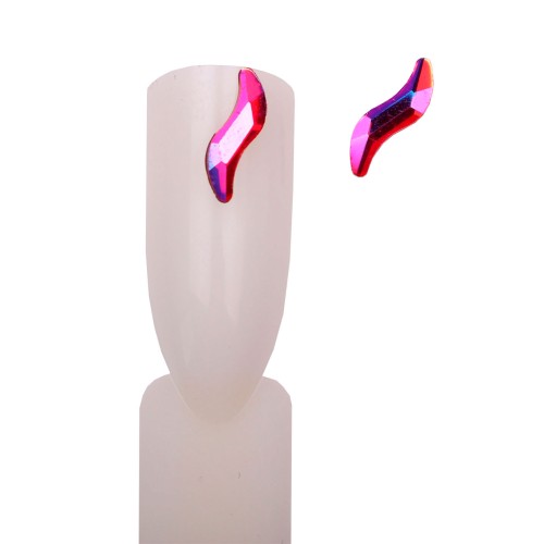 Komilfo Stones S (2×9 mm) Red AB, 2 pieces