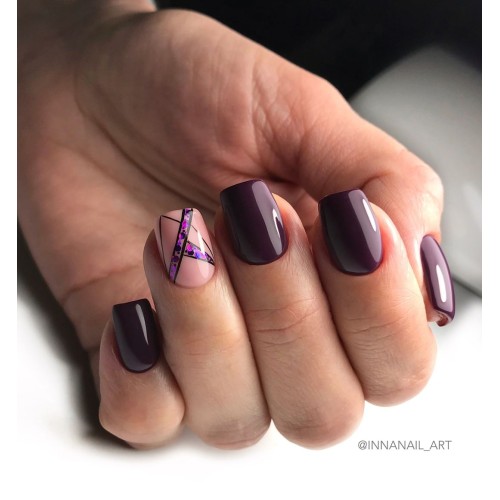 Gel polish Komilfo Deluxe Series D104 (eggplant, enamel), 15 ml