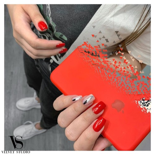 Gel Polish Komilfo Deluxe Series Dusk Collection D304 (red+, enamel), 15 ml