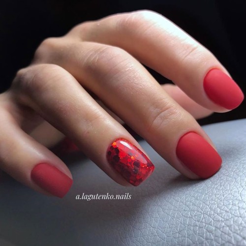 Gel Polish Komilfo Deluxe Series Dusk Collection D304 (red+, enamel), 15 ml