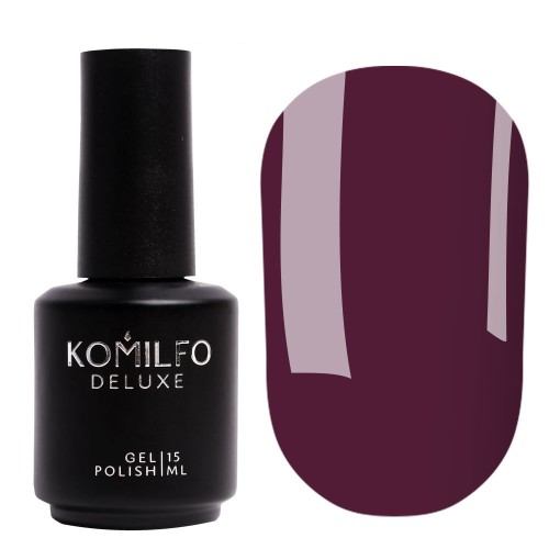 Gel polish Komilfo Deluxe Series D104 (eggplant, enamel), 15 ml Gel polish Komilfo Deluxe Series D104 (eggplant, enamel), 15 ml