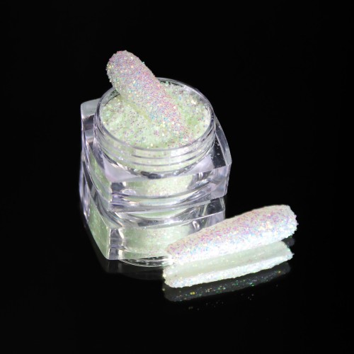 Komilfo photochromic spangles 008, size 0.4 mm, (green/gray photochrome) 2.5 g