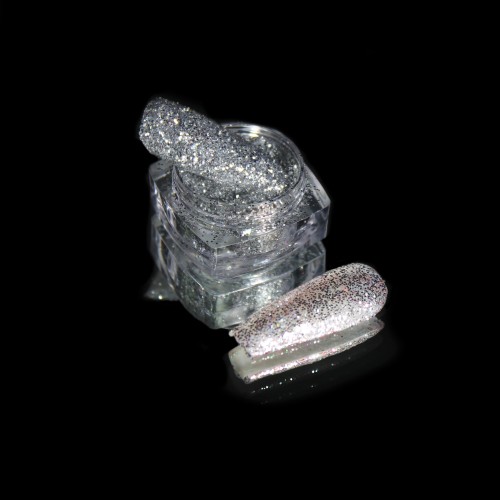 Komilfo spangles 102G, size 0.4 mm, (silver) E, 2.5 g