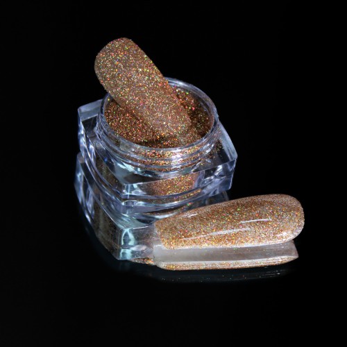 Komilfo sparkles 116, size 0.1 mm (dark gold, hologram) E, 2.5 g