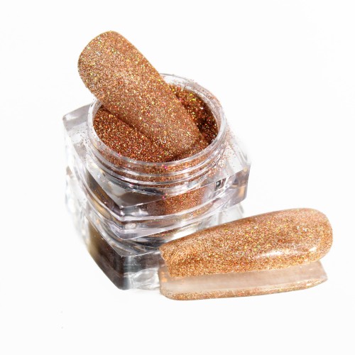 Komilfo sparkles 116, size 0.1 mm (dark gold, hologram) E, 2.5 g