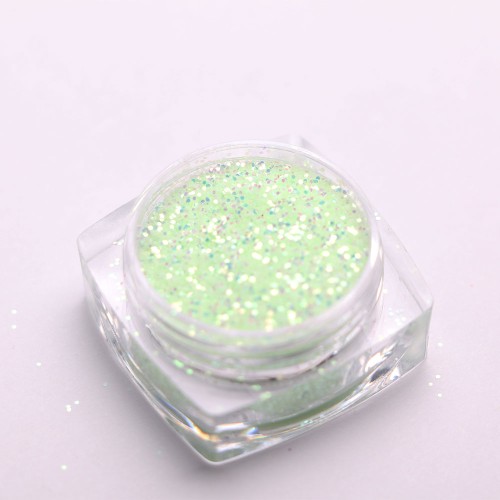 Komilfo photochromic spangles 008, size 0.4 mm, (green/gray photochrome) 2.5 g