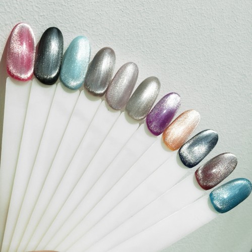 Gel Polish Komilfo 9D Cat’s eye Silver, 8 ml