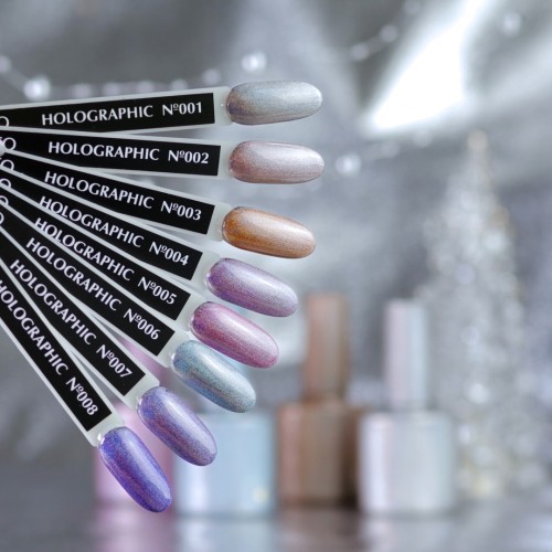 Gel Polish Komilfo Holographic 008 (blue), 8 ml