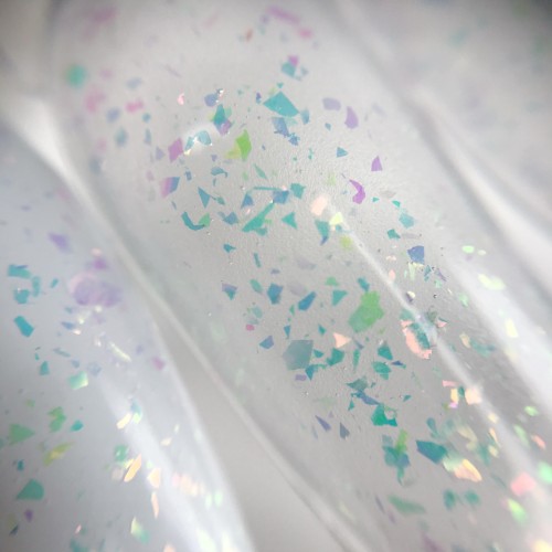 Komilfo No Wipe Chameleon Top – top without a sticky layer with unicorn flakes, 8 ml