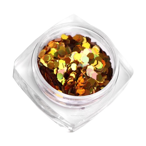 Komilfo hexagon 2 mm (laser gold) Komilfo hexagon 2 mm (laser gold)