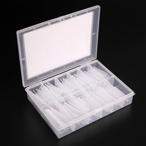 Komilfo Top Nail Forms, Gothic – Top Nail Forms, Gothic Almond, 120 Pieces