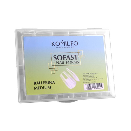 Komilfo SoFast Nail Forms Ballerina Medium, 240 pcs Komilfo SoFast Nail Forms Ballerina Medium, 240 pcs