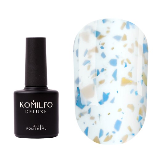 Komilfo Potal Base P009 (milky with blue and gold potal), 8 ml