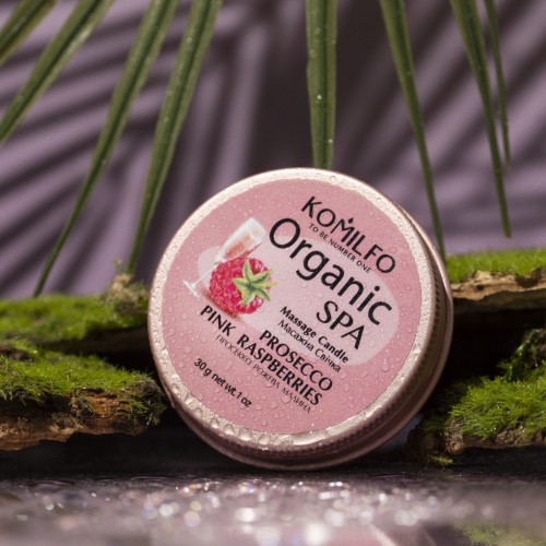 Massage candle Komilfo Massage Candle – Prosecco Pink Raspberries, 30 g
