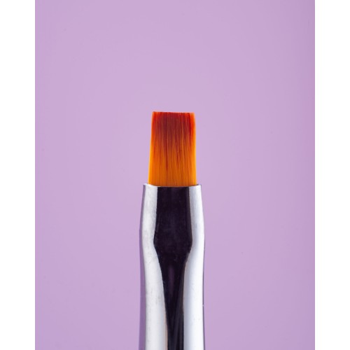 Komilfo Double Gel flat 4 (Nylon)/Liner 5 (Nylon) brush