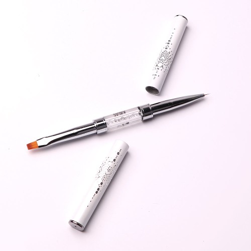 Komilfo Double Gel flat 4 (Nylon)/Liner 5 (Nylon) brush