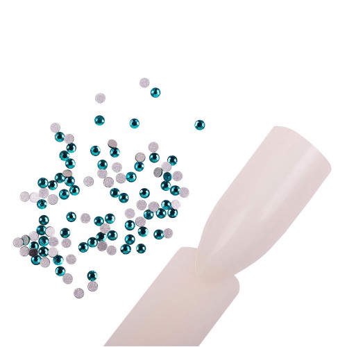 Komilfo rhinestones (pack of 100), Blue zircon, size 3