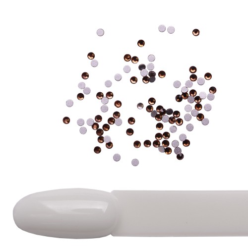 Komilfo rhinestones, Smoked topaz, size 4 (pack of 100)