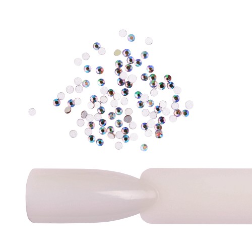 Komilfo rhinestones Smoked topaz AB, size 3 (pack of 100)