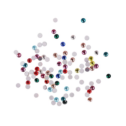 Komilfo rhinestones, mix (pack of 100), multi-colored, size 6 Komilfo rhinestones, mix (pack of 100), multi-colored, size 6
