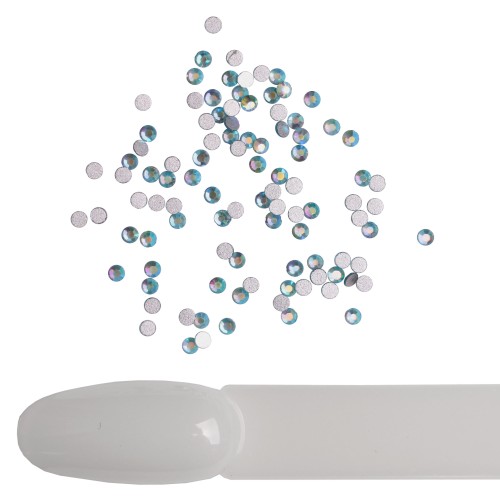 Komilfo rhinestones (pack of 100), Aquamarine AB, size 5