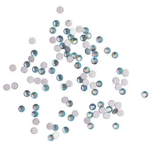 Komilfo rhinestones (pack of 100), Aquamarine AB, size 5 Komilfo rhinestones (pack of 100), Aquamarine AB, size 5