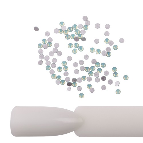 Komilfo Rhinestones Green Opal, size 5 (pack of 100)