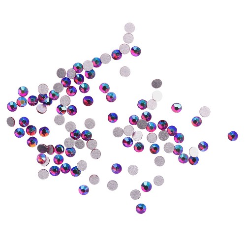 Komilfo rhinestones (pack of 100), Fuchsia AB, size 5 Komilfo rhinestones (pack of 100), Fuchsia AB, size 5