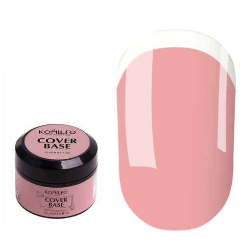 Komilfo Cover Base – a camouflage base-corrector for gel polish without a brush, 15 ml Komilfo Cover Base – a camouflage base-corrector for gel polish without a brush, 15 ml