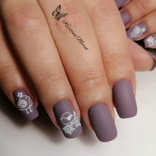 Гель-лак Komilfo Deluxe Series №D064 (серо-сиреневый, эмаль), 8 мл