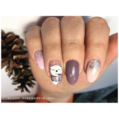 Гель-лак Komilfo Deluxe Series №D064 (серо-сиреневый, эмаль), 8 мл