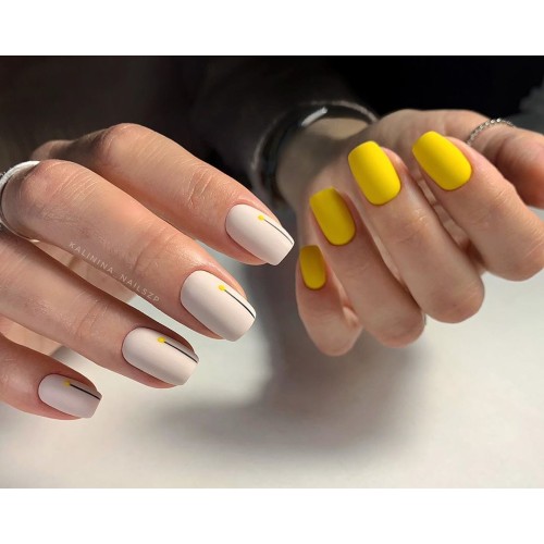 Гель-лак Komilfo Deluxe Series №D164 (ярко-желтый, эмаль), 8 мл