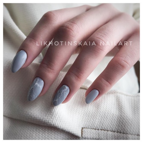 Гель-лак Komilfo Deluxe Series №D238 (чуть голубо-серый, эмаль), 8 мл