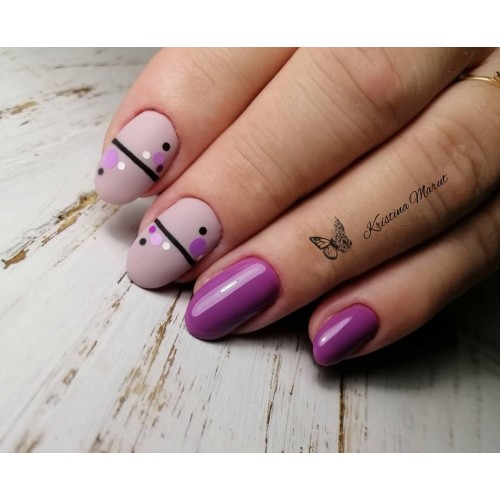 Гель-лак Komilfo Deluxe Series №D248 (темный приглушенно-лиловый, эмаль), 8 мл