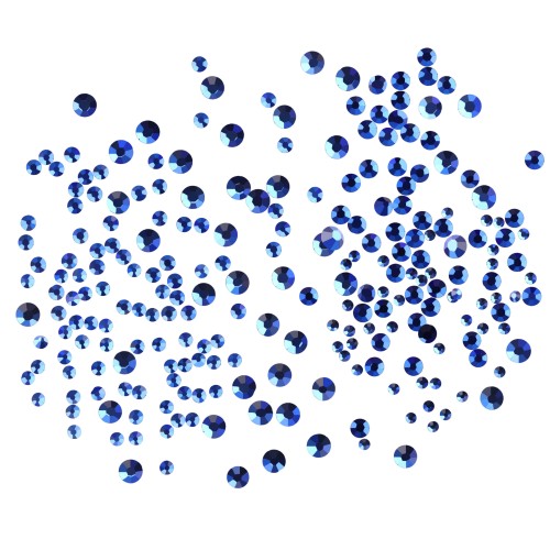 Komilfo Rhinestones Cobalt, mix size (1400 pcs per pack) Komilfo Rhinestones Cobalt, mix size (1400 pcs per pack)