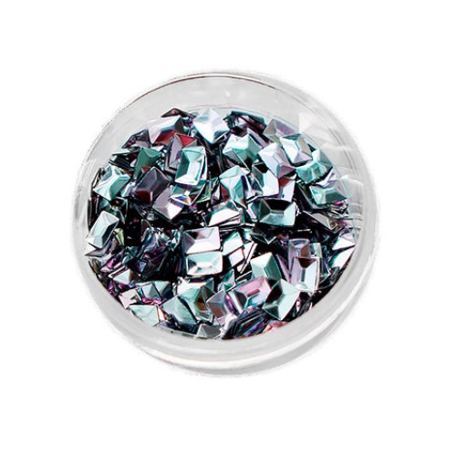 Komilfo 3D Dragon Scale №021, rectangle, Crystal AB, (1 g) Komilfo 3D Dragon Scale №021, rectangle, Crystal AB, (1 g)