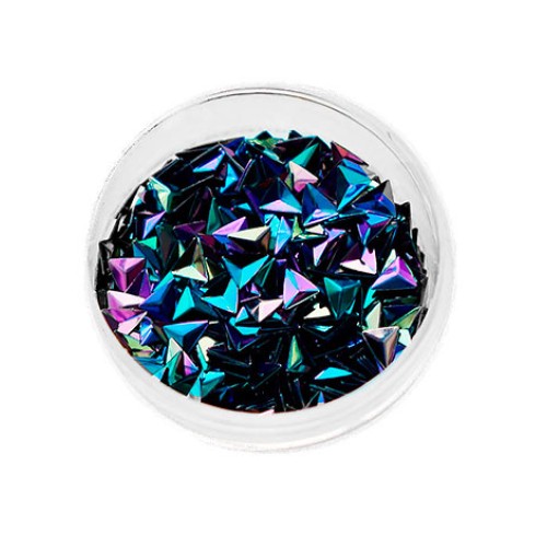 Komilfo 3D Dragon Scale №032, Triangle, Black AB, (1 g) Komilfo 3D Dragon Scale №032, Triangle, Black AB, (1 g)